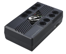 PowerWalker VI MS - Onduleur 600VA / 360W Line-Interactive avec AVR, 8 Prises, Port USB