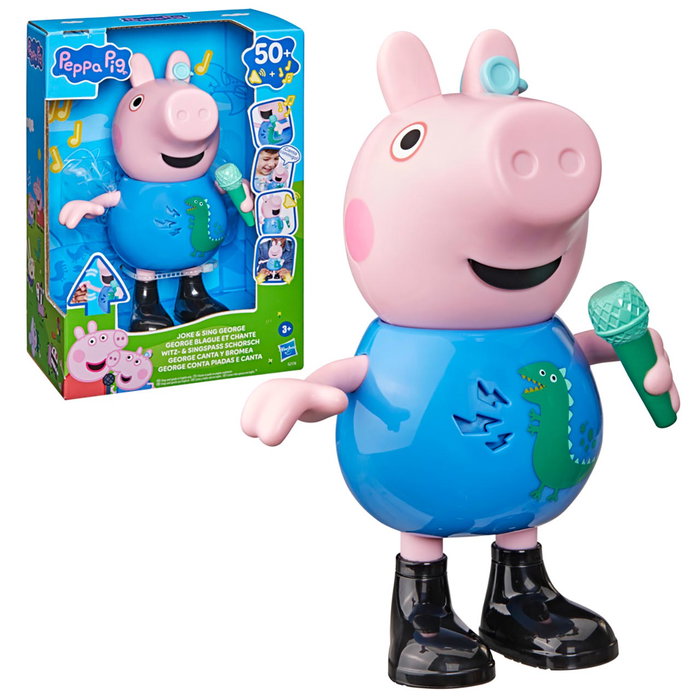 Hasbro Figurine Peppa Pig George Musical G2178, Figure parlante avec sons et chansons pour enfants, 3 ans et plus Hasbro Figurine Peppa Pig George Musical G2178, Figure parlante avec sons et chansons pour enfants, 3 ans et plus