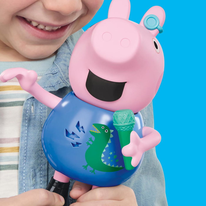 Hasbro Figurine Peppa Pig George Musical G2178, Figure parlante avec sons et chansons pour enfants, 3 ans et plus Hasbro Figurine Peppa Pig George Musical G2178, Figure parlante avec sons et chansons pour enfants, 3 ans et plus