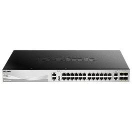 D-Link Switch DGS-3130-30S E 30 ports L3 géré 24 x SFP et 4 x SFP+ 10G Ethernet