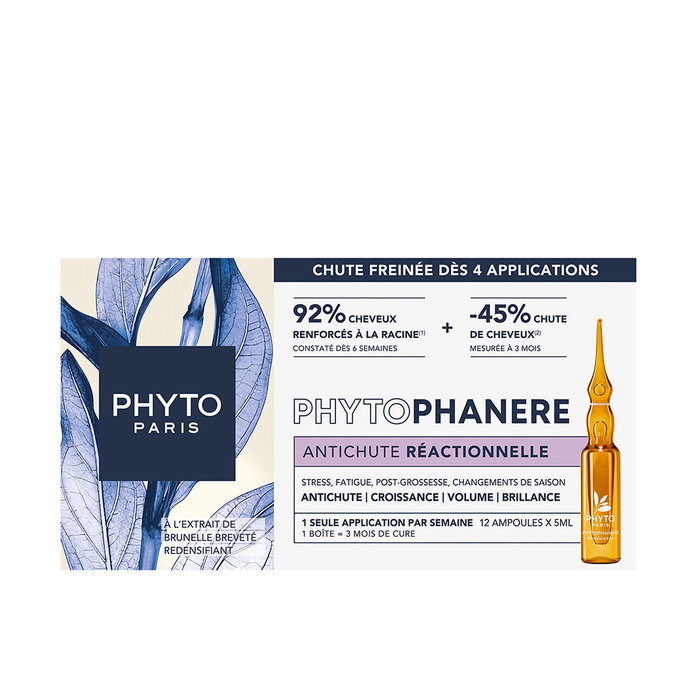 Phyto Phytophanère Réactionnel Antichute de Cheveux Ampoules 12 u Phyto Phytophanère Réactionnel Antichute de Cheveux Ampoules 12 u