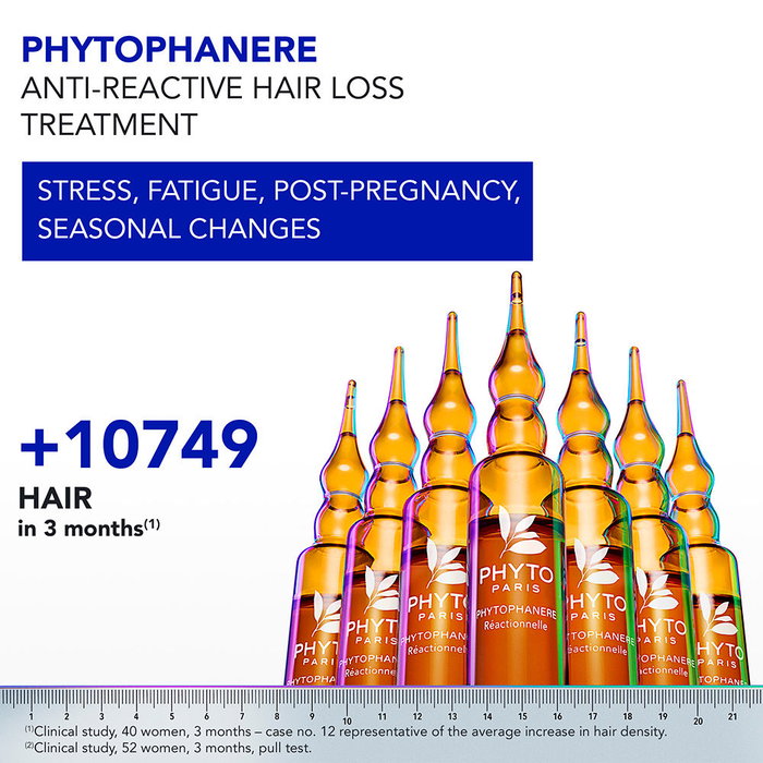 Phyto Phytophanère Réactionnel Antichute de Cheveux Ampoules 12 u Phyto Phytophanère Réactionnel Antichute de Cheveux Ampoules 12 u