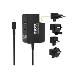 Port Design PORT Connect Adaptateur Secteur 100W USB-C PD QC, 3 Sorties (USB, 24 pin)