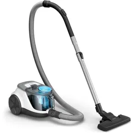 Philips XB2122/09 Aspirateur sans sac Série 2000, 850 W, bac 1.3 L, technologie PowerCyclone 4, filtre EPA12, blanc/bleu