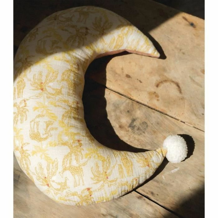 Domiva Coussin bébé lune savane Beige 30x40 cm