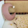 Domiva Coussin bébé en forme de demi-lune Savane, Beige, 30x40 cm - Élément décoratif apaisant pour chambre d'enfant