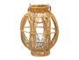 Ibergarden Farol Esfera Grande 27 x 37 x 27 cm Plastique et Cristal Marron (Set de 4)