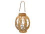 Ibergarden Farol Esfera Grande 27 x 37 x 27 cm Plastique et Cristal Marron (Set de 4)