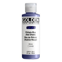 Golden Peinture Acrylique Fluide Azul Thalo Tono Rojo 118 M