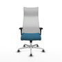 Piqueras y Crespo Chaise de Bureau Albacete XL Vert Pétrole et Blanc