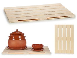 GIFTDECOR Palette de décoration en bois 40x60x2cm, lot de 12