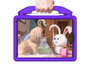 eSTUFF Coque antichoc pour enfants avec poignée et béquille pour iPad 10.2" - Protection élevée écran et caméra - Violet