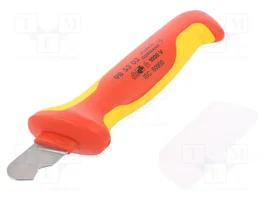 KNIPEX Couteau de montage pour électriciens avec lame arrondie