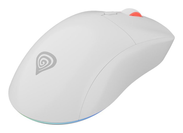 Genesis Souris Gaming Sans Fil Zircon Xiii - Optique 26000 DPI, Blanc, RGB