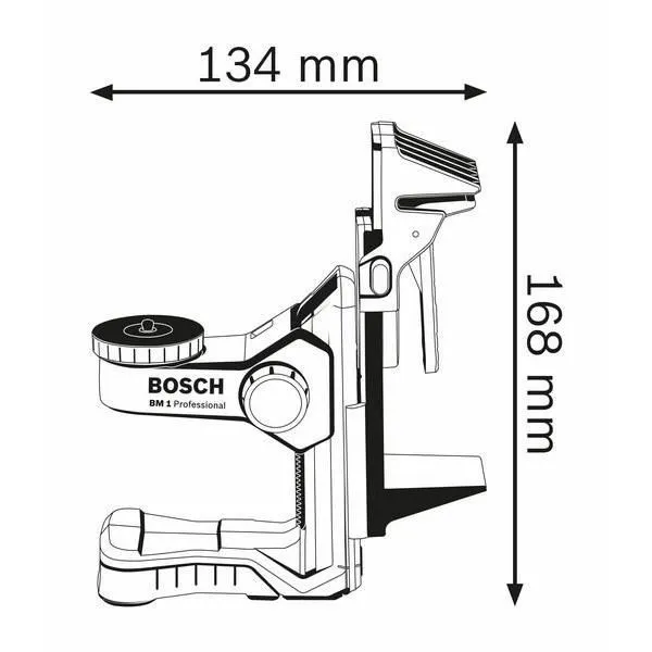 Bosch Professional BM1 0601015A01 - Support universelle pour laser lignes, avec fixation vis, aimant et trépied, réglage précis