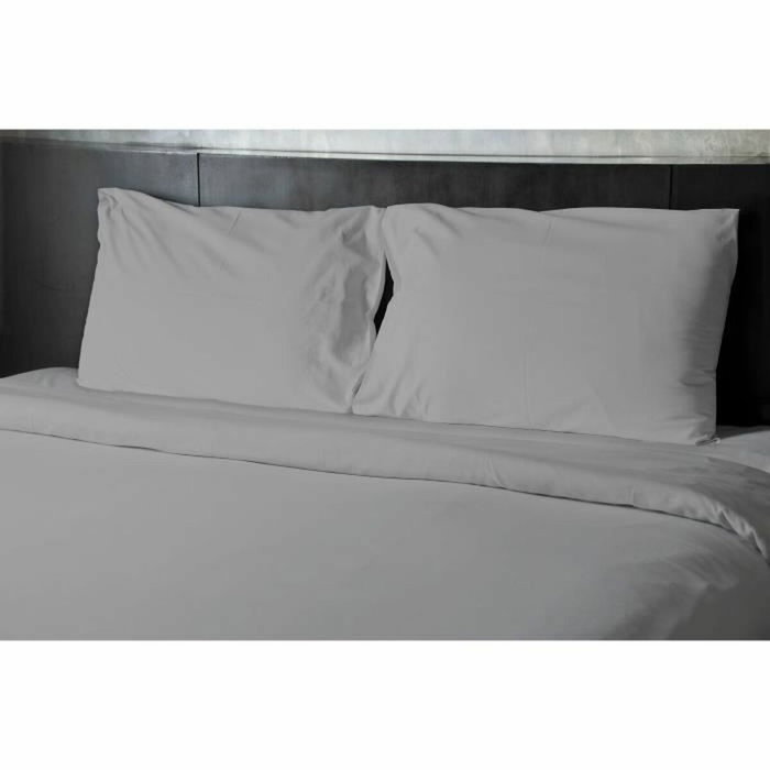 Home Linge Passion Drap plat Microfibre Gris clair 180 x 290 cm Home Linge Passion Drap plat Microfibre Gris clair 180 x 290 cm