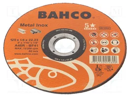 BAHCO Meule à tronçonner Ø 125mm