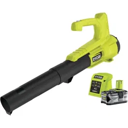 RYOBI Souffleur sans fil 18V Turbo Jet - Vitesse max 145 km/h, Débit air 7,1 m³/min - Avec batterie 4,0 Ah et chargeur 1,5 A