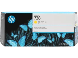 HP Cartouche d'encre jaune 738XL / 676M8A - Format haute capacité XL pour imprimante
