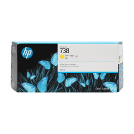HP Cartouche d'encre n°738 HP738 300ml Jaune Yellow (676M8A) - OEN: 676M8A