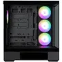 ZALMAN Boitier PC moyen tour P40 DS, format ATX, 4 ventilateurs ARGB, 2 panneaux verre trempé, écran LCD 9.1", USB-C, sans alimentation, noir