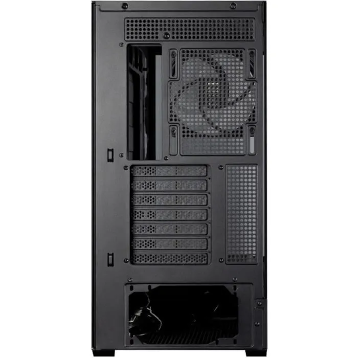 ZALMAN Boitier PC moyen tour P40 DS, format ATX, 4 ventilateurs ARGB, 2 panneaux verre trempé, écran LCD 9.1", USB-C, sans alimentation, noir