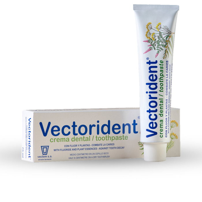 Vectorident - Pâte dentifrice avec fluor et allantoïne - Prévention des caries, protection des gencives, fraîcheur durable - Tube 75 ml