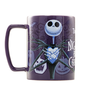 PYRAMID Tasse de voyage avec housse en peluche Jack L'Étrange Noël de Monsieur Jack Disney 440ml en céramique pour micro-ondes et lave-vaisselle