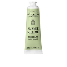 L'Occitane En Provence Crème Mains Amande Sublime - Lotion Hydratante et Nourrissante à l'Huile d'Amande, Parfum Subtile, pour Peau Douce et Soyeuse, Flacon 30 ml