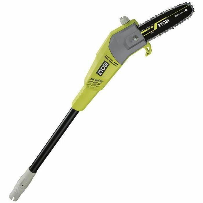 Ryobi RPP750S Élagueur sur perche électrique 750 W, guide chaîne 20 cm incliné à 15°, tube d'extension 90 cm, tube télescopique réglable 1.1-1.8 m