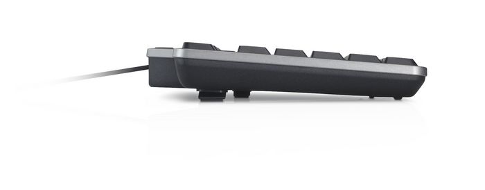 Dell KB-522 Clavier USB d'affaires multimédia avec disposition QWERTZ, ports USB 2.0 et repose-poignets - Noir