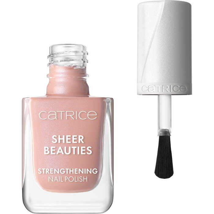 Catrice Vernis fortifiant à ongles Sheer Beauties N°060 Nudie Beautie 10.5 ml - Pour ongles fragiles, avec extrait d'hibiscus