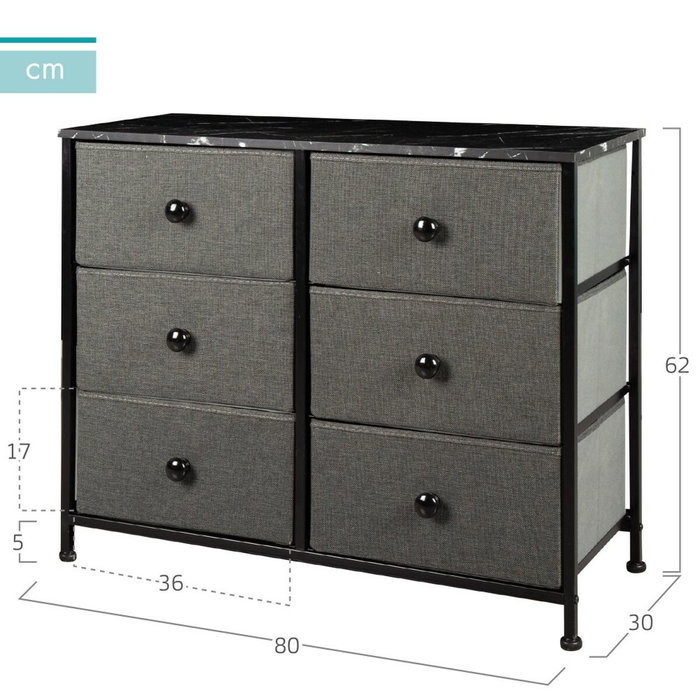 Max Home Commode Gris Marbre Max Home Commode Gris Marbre