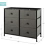 Max Home Commode Gris Marbre
