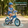 Toimsa Bicicleta Stitch 14" - Vélo enfant 14 pouces pour 4 à 6 ans (36 mois min.) - Bleu