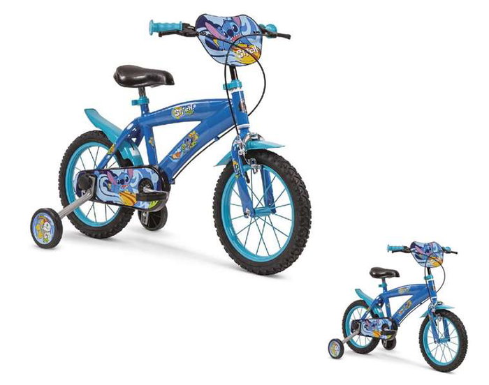 Toimsa Bicicleta Stitch 14" - Vélo enfant 14 pouces pour 4 à 6 ans (36 mois min.) - Bleu