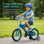 Toimsa Bicicleta Stitch 14" - Vélo enfant 14 pouces pour 4 à 6 ans (36 mois min.) - Bleu