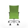 Piqueras Y Crespo Chaise de bureau Albacete, mécanisme Sincro, Pistacho, Base blanche