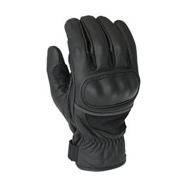 Juba Gants de motard en peau de chèvre noir, taille 8