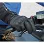 Juba Gants de motard en peau de chèvre noir, taille 8