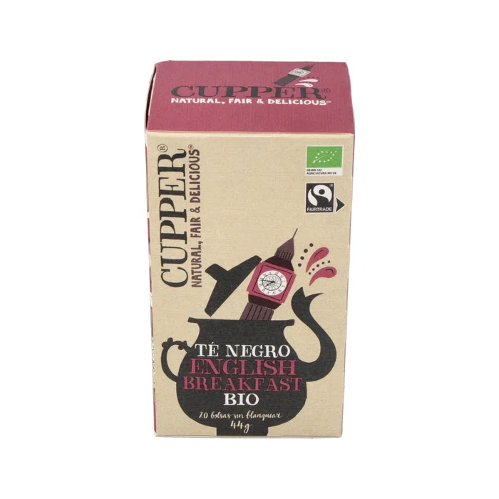 CUPPER Thé Noir English Breakfast Infusion 20 Sachets Bio - Fairtrade CUPPER Thé Noir English Breakfast Infusion 20 Sachets Bio - Fairtrade