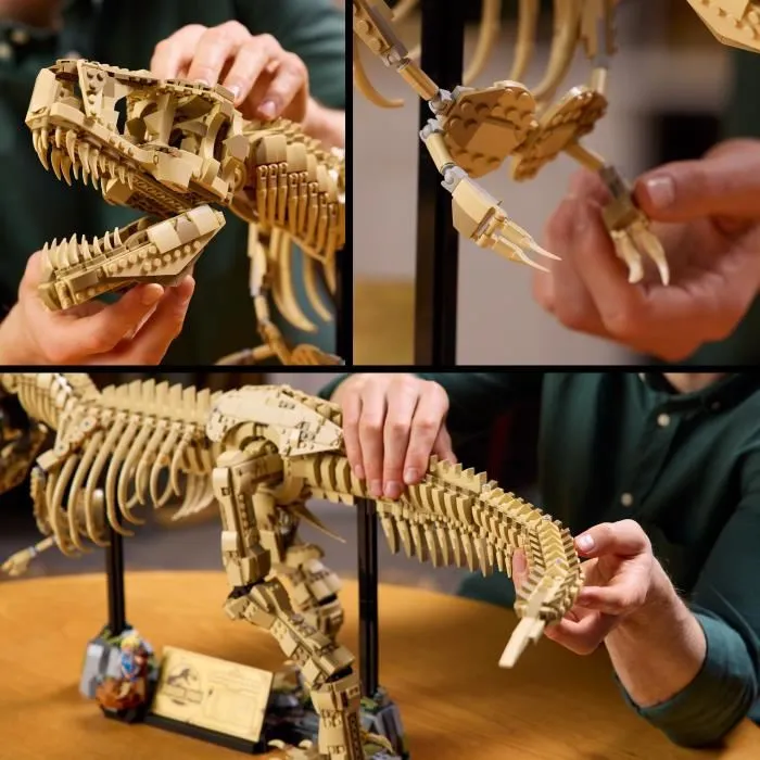 Lego Jurassic World 76968 Fossiles de Dinosaures Tyrannosaurus Rex Set de Construction 3145 Pièces avec 2 Minifigurines et Support - Pour Adulte