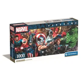 Clementoni Puzzle Panoramique 1000 Pièces - MARVEL - Avec Poster - Pour Adultes