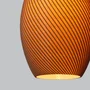 Lampe Suspendue Paval Beige/Florón Negro/Cable Negro Moderne Durable