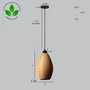 Lampe Suspendue Paval Beige/Florón Negro/Cable Negro Moderne Durable