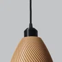 Lampe Suspendue Paval Beige/Florón Negro/Cable Negro Moderne Durable