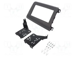 METRA Cadre de radio 2 DIN gris pour Honda Civic 2012+