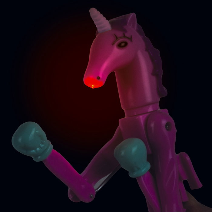 Mister Gadget Stylo Licorne Lumineux Bleu, Blanc ou Rose