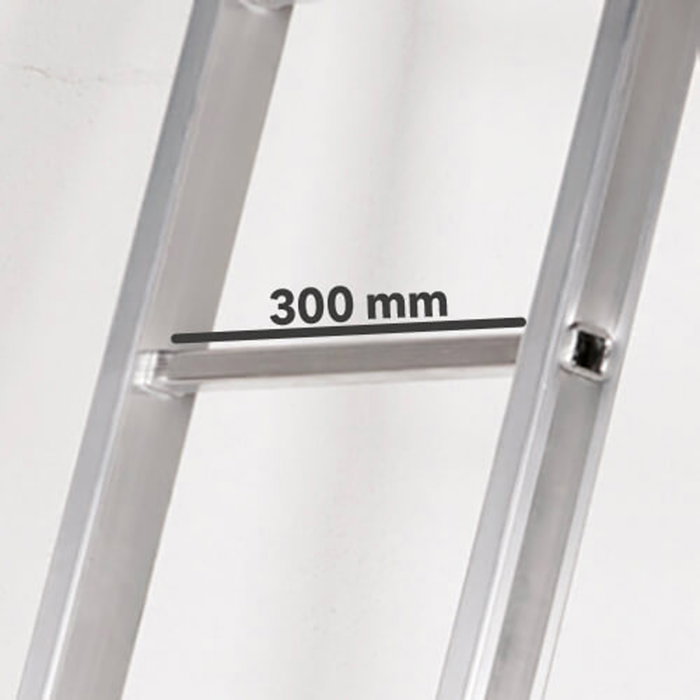 WOLFPACK LINEA PROFESIONAL Échelle télescopique aluminium Maurer 5+5 marches