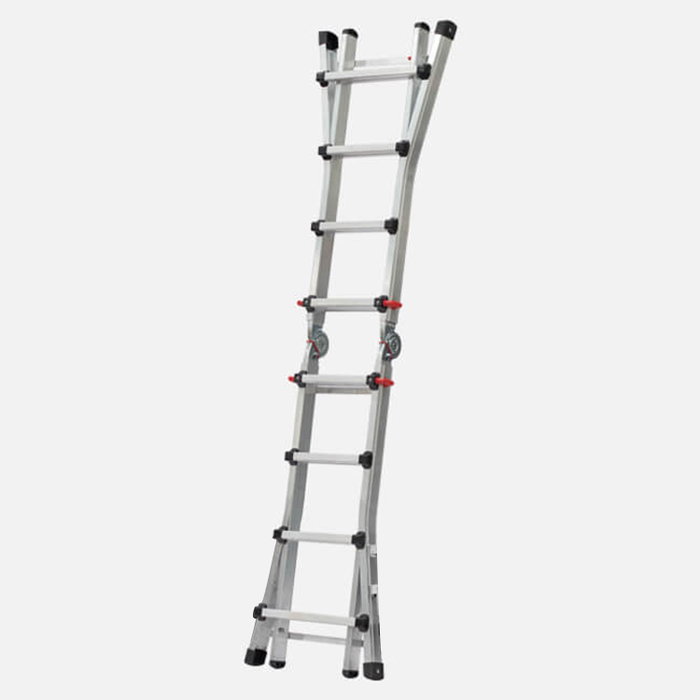 WOLFPACK LINEA PROFESIONAL Échelle télescopique aluminium Maurer 5+5 marches